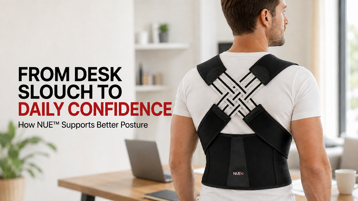 From Desk Slouch to Daily Confidence: How NUE™ Supports Better Posture