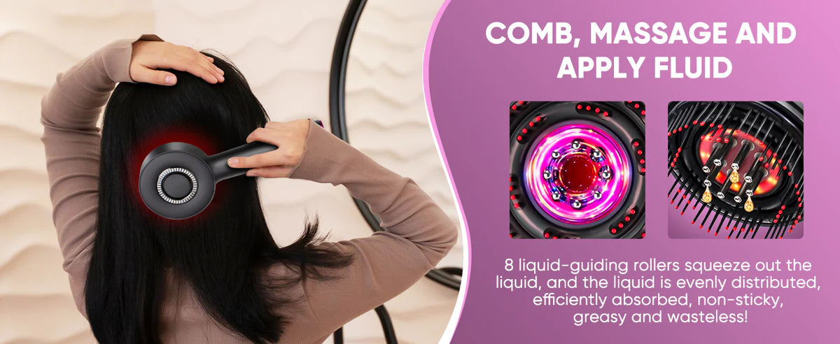 The Nue™ Hair Growth & Scalp Massager Brush