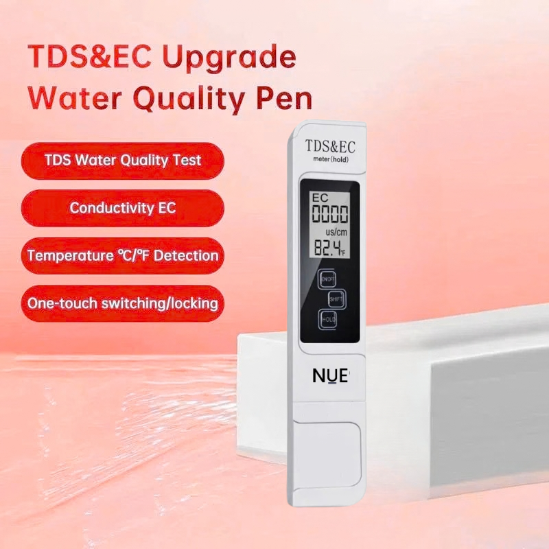 The NUE™ TDS & EC Digital Water Quality Tester Meter