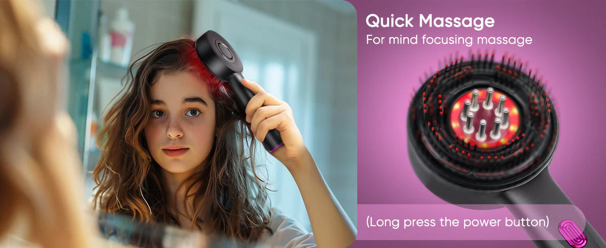 The Nue™ Hair Growth & Scalp Massager Brush