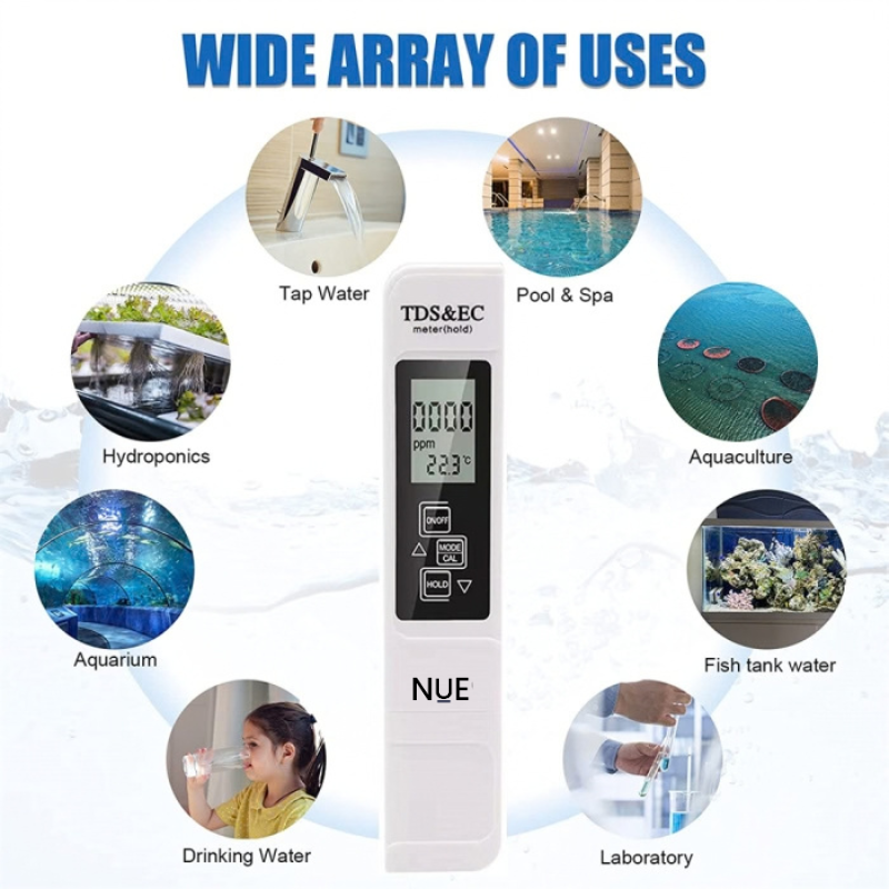 The NUE™ TDS & EC Digital Water Quality Tester Meter