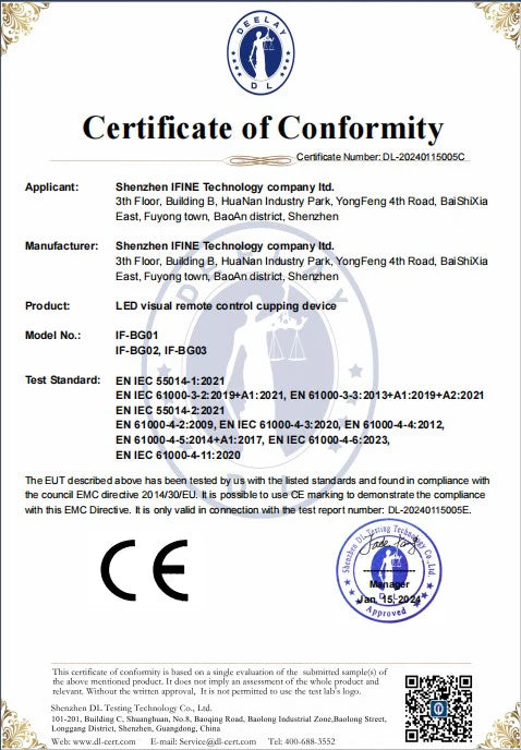 CERTIFICATE OF CONFORMITY A2412043-C01-R01