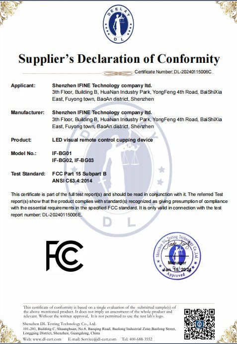 SUPPLIER'S DECLARATION OF CONFORMITY