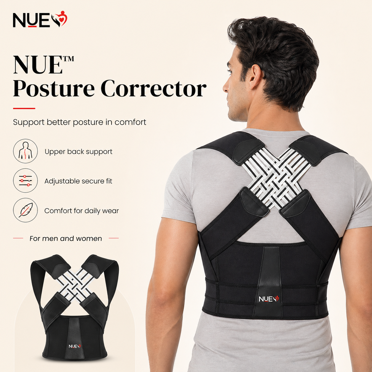 The NUE™ Posture Corrector Belt for Men and Women