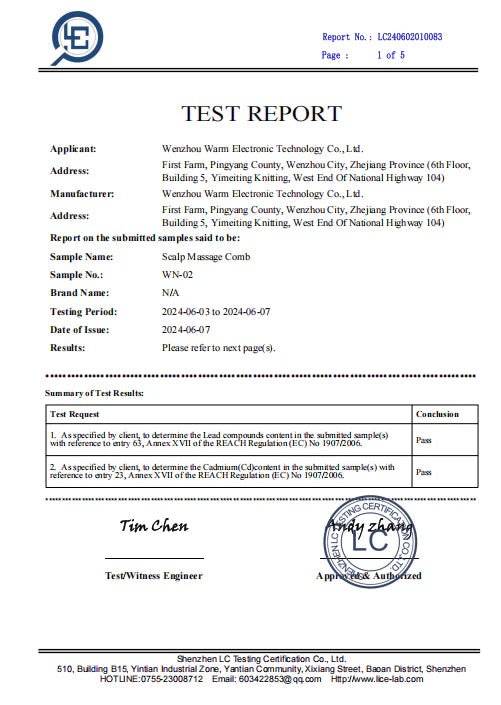 TEST REPORT LC240602010083