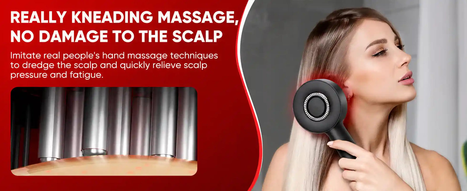 The Nue™ Scalp Therapy Brush - For Stronger -  Healthier Hair