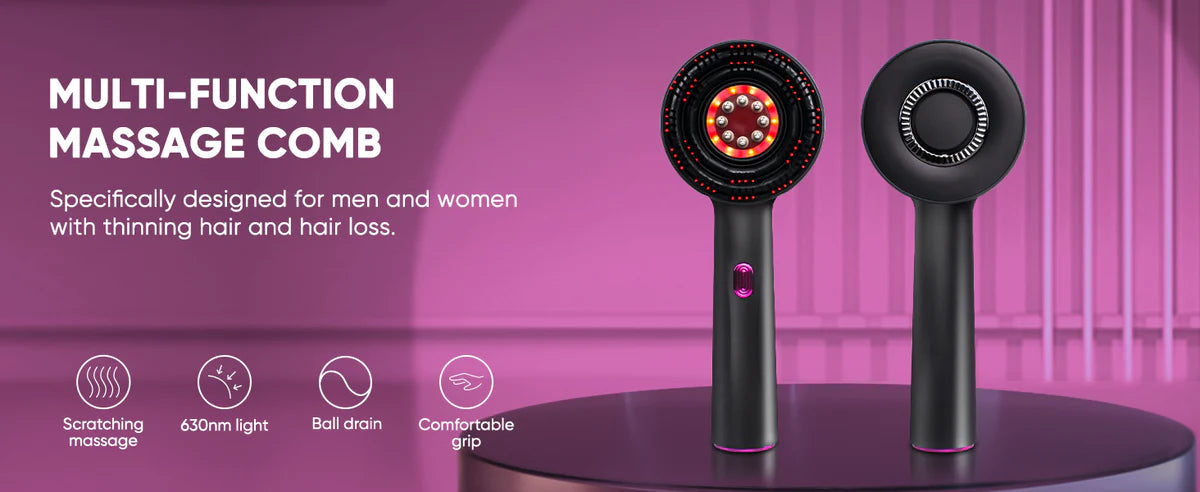 The Nue™ Hair Growth & Scalp Massager Brush