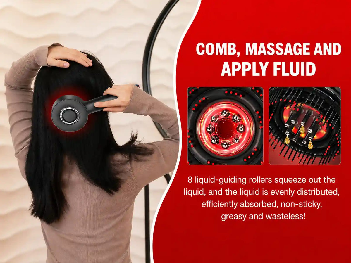The Nue™ Scalp Therapy Brush - For Stronger -  Healthier Hair