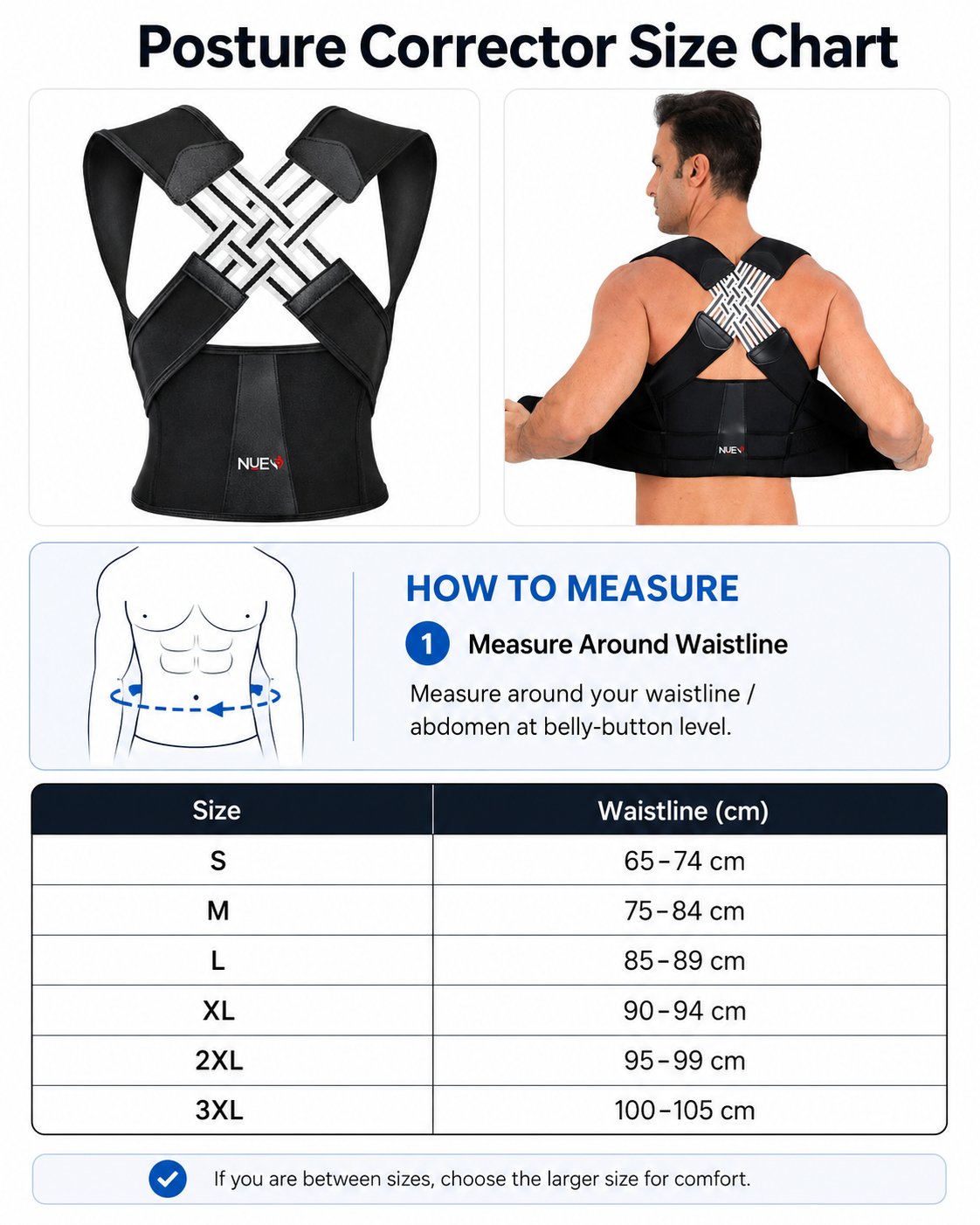 The NUE™ Posture Corrector Belt for Men and Women