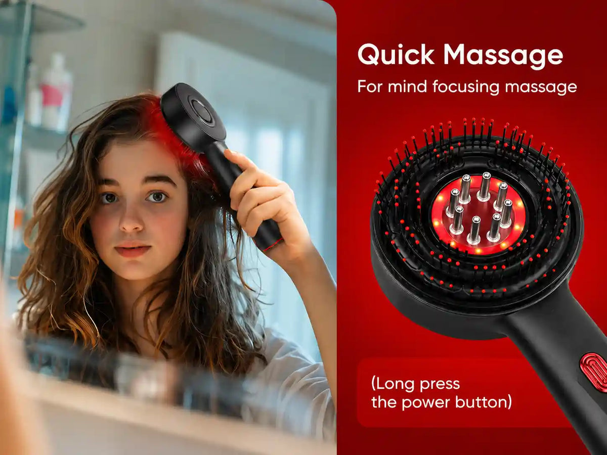 The Nue™ Scalp Therapy Brush - For Stronger -  Healthier Hair